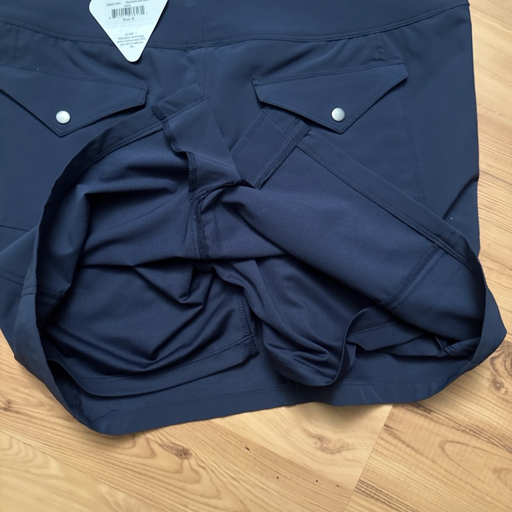 Jofit Dark Blue Skort with Zippered Pockets - Picture 5 of 5